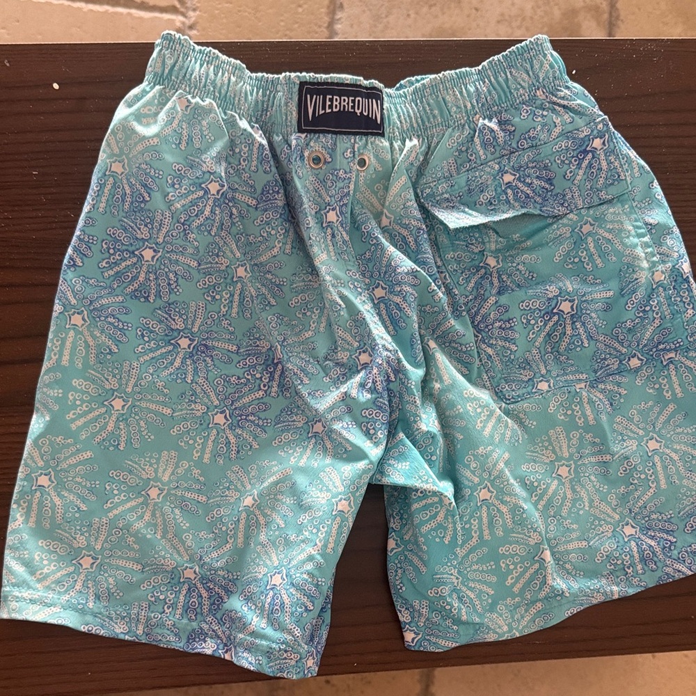 Vilebrequin Turquoise Octopus Print Swim Shorts